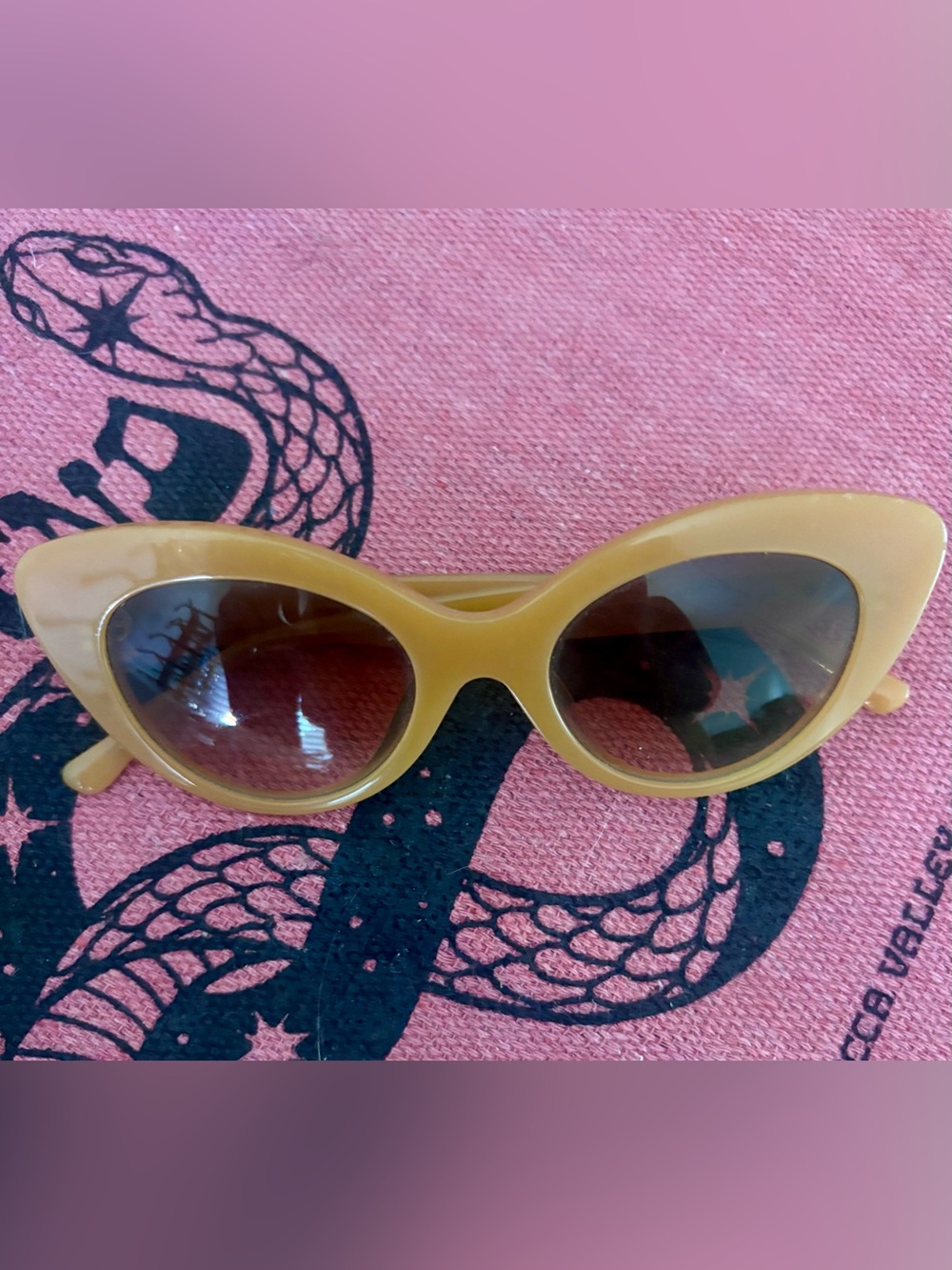 Crap Eyewear Retro Cat-Eye Sunglasses in orange